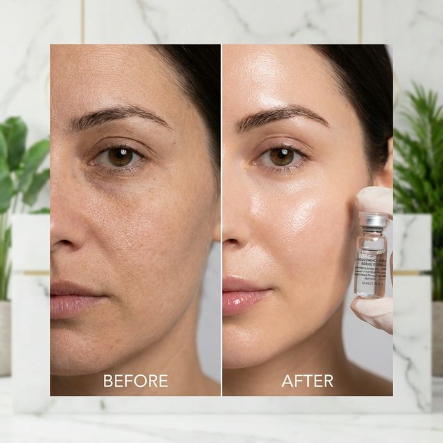 Кожа до и после